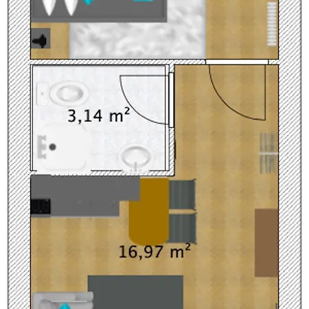 Charysma - Azurro-suite, Urbanes&ruhiges Design, Terrasse, Parkplatz Apartment Hamelin